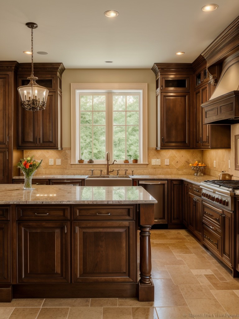 traditional-kitchen-ideas-classic-cabinetry-ornate-details-mix-warm-colors-timeless-elegant-feel