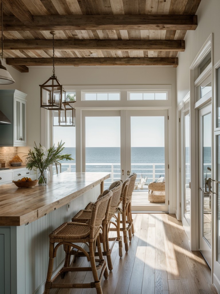 coastal-kitchen-design-nautical-elements-light-colors-natural-textures-like-wicker-driftwood