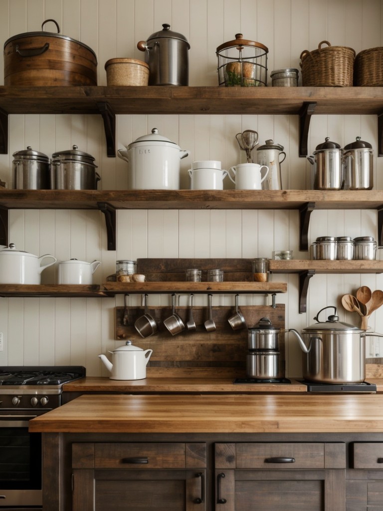 rustic-kitchen-design-ideas-cozy-inviting-atmosphere-utilizing-wood-finishes-farmhouse-style-decor-open-shelving-displaying-cookware