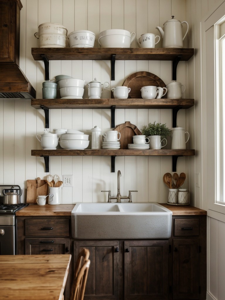 farmhouse-kitchen-ideas-featuring-farmhouse-sink-shiplap-walls-rustic-wooden-dining-table-cozy-inviting-atmosphere-consider-adding-open-shelves-mix-vi