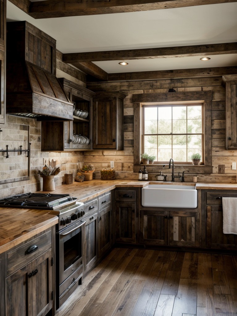 rustic-kitchen-ideas-distressed-wood-cabinetry-farmhouse-sink-exposed-beams-charming-cozy-atmosphere-enhance-rustic-feel-incorporating-natural-stone-c