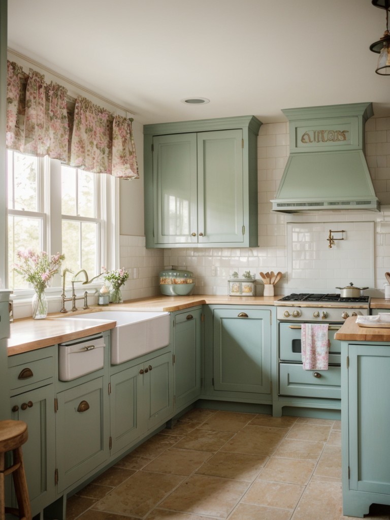 cottage-kitchen-ideas-pastel-colors-vintage-accessories-floral-patterns-evoking-cozy-nostalgic-ambiance