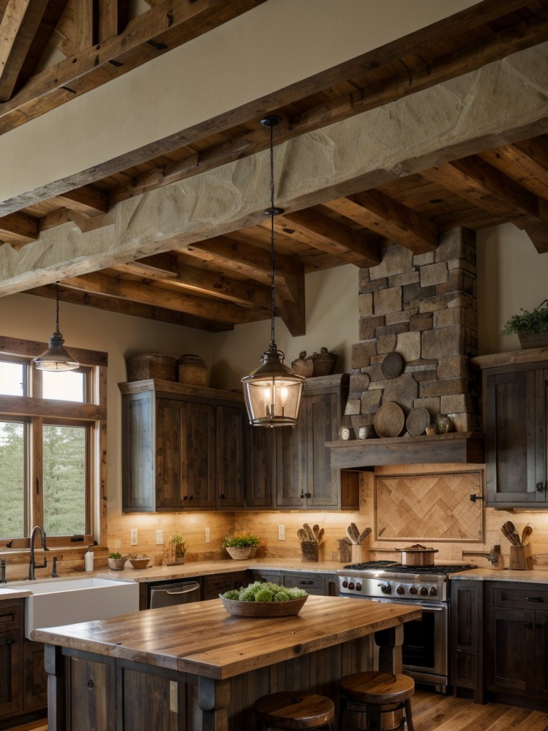 rustic-kitchen-ideas-natural-elements-like-wood-beams-stone-accents-farmhouse-inspired-furniture-creating-cozy-welcoming-atmosphere