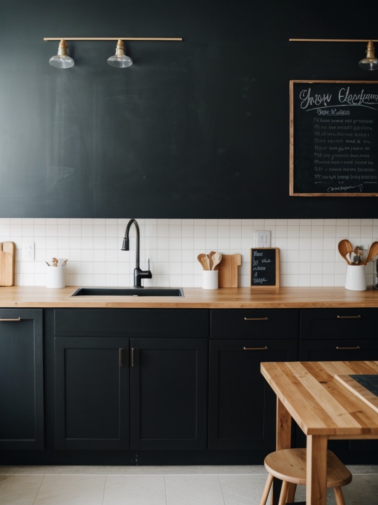 incorporating-diy-chalkboard-wall-functional-trendy-addition-to-kitchen-design