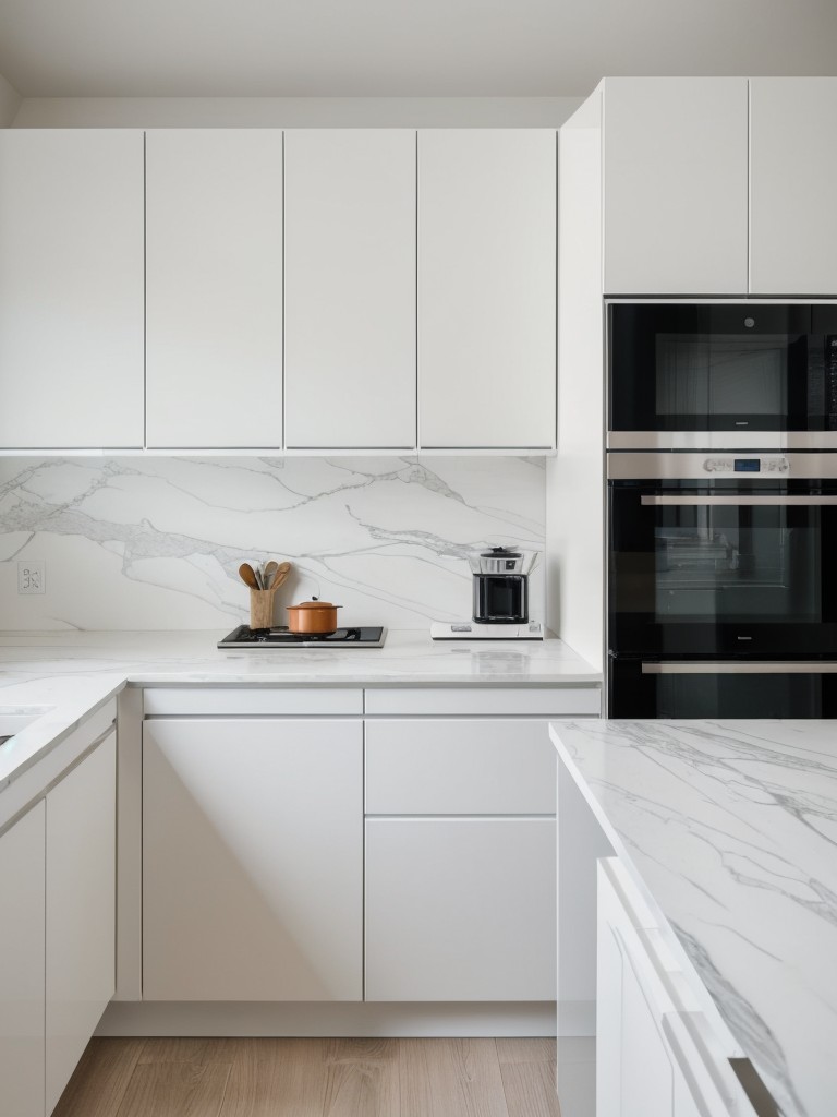 minimalist-kitchen-design-sleek-white-cabinets-marble-countertops-hidden-storage-solutions