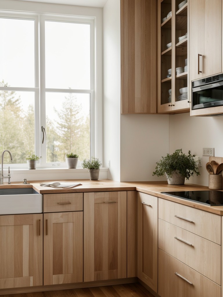 scandinavian-kitchen-light-colored-wood-cabinetry-large-windows-natural-light-simple-yet-functional-furniture