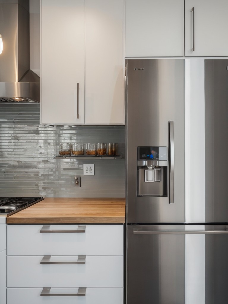 contemporary-kitchen-ideas-sleek-stainless-steel-appliances-minimalist-design-accentuated-pendant-lighting-textured-backsplash-tiles