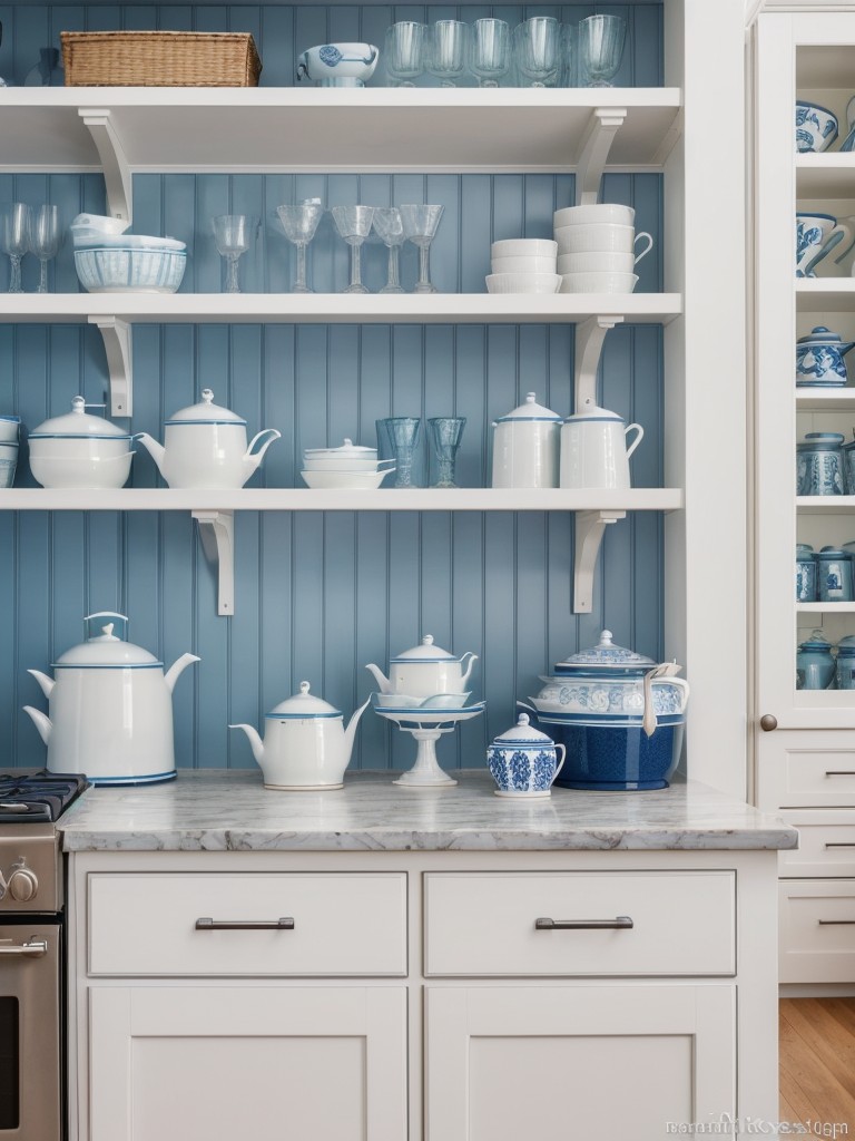 coastal-kitchen-ideas-nautical-theme-incorporating-shades-blue-white-beach-inspired-decor-open-shelving-to-showcase-glassware-ceramics