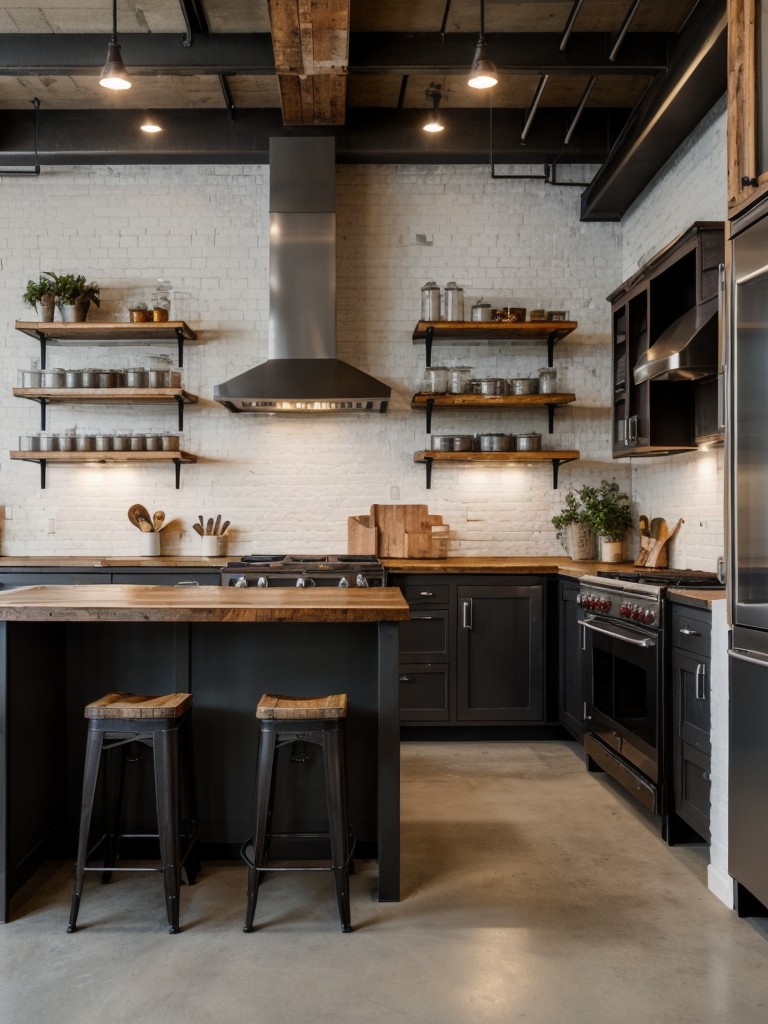 industrial-style-kitchen-exposed-brick-walls-metal-accents-reclaimed-wood-elements-trendy-edgy-look