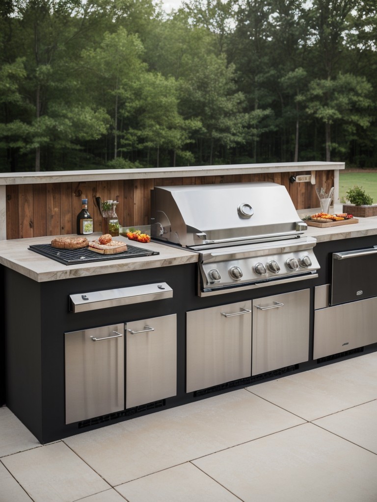 design-diy-outdoor-kitchen-grilling-station-countertop-space-storage-convenient-stylish-cooking-area
