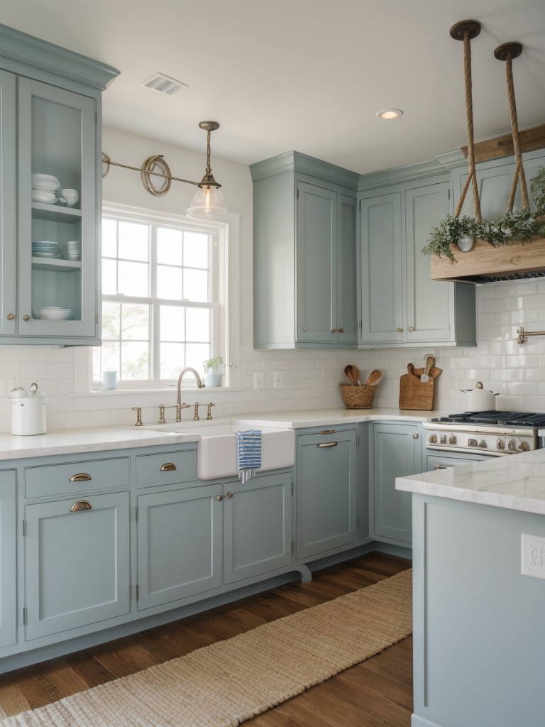 coastal-inspired-kitchen-design-light-airy-colors-nautical-decor-accents-like-seashells-rope