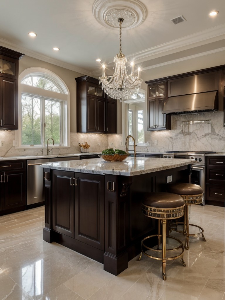 elegant-kitchen-ideas-marble-countertops-crystal-chandeliers-luxurious-finishes-glamorous-atmosphere