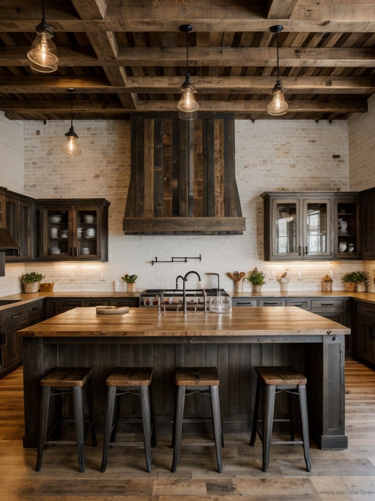 rustic-kitchen-ideas-exposed-brick-walls-reclaimed-wood-accents-farmhouse-style-decor