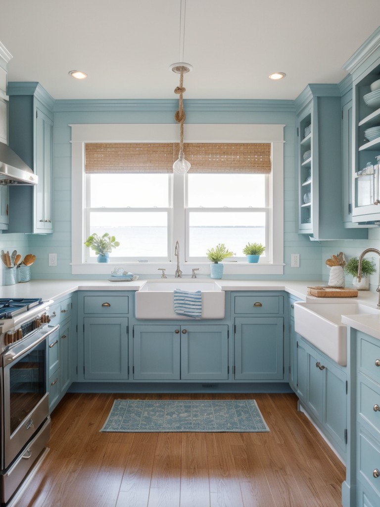 coastal-kitchen-ideas-beachy-vibe-light-blue-color-scheme-nautical-accents-like-anchor-decor-rope-handles