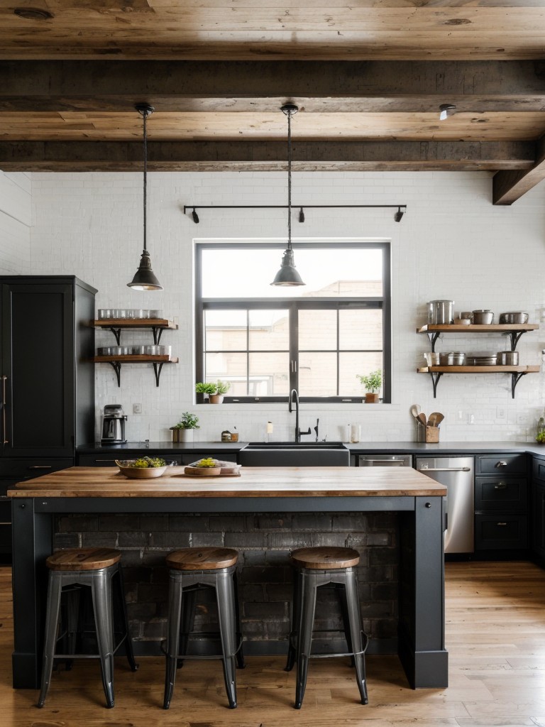 industrial-kitchen-ideas-exposed-brick-walls-metal-accents-utilitarian-fixtures-combining-functionality-style