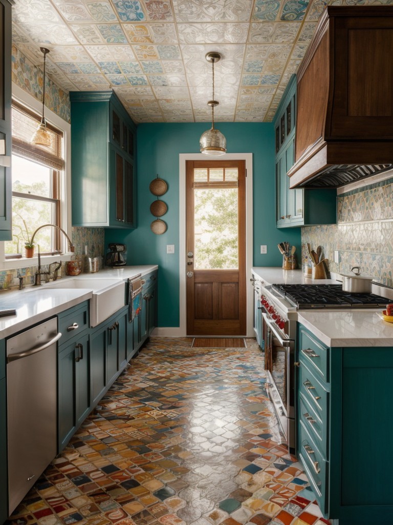eclectic-kitchen-ideas-one-kind-vibrant-space-mixing-variety-colors-patterns-materials-like-mosaic-tiles-vintage-rugs-unique-artwork-to-create-visuall