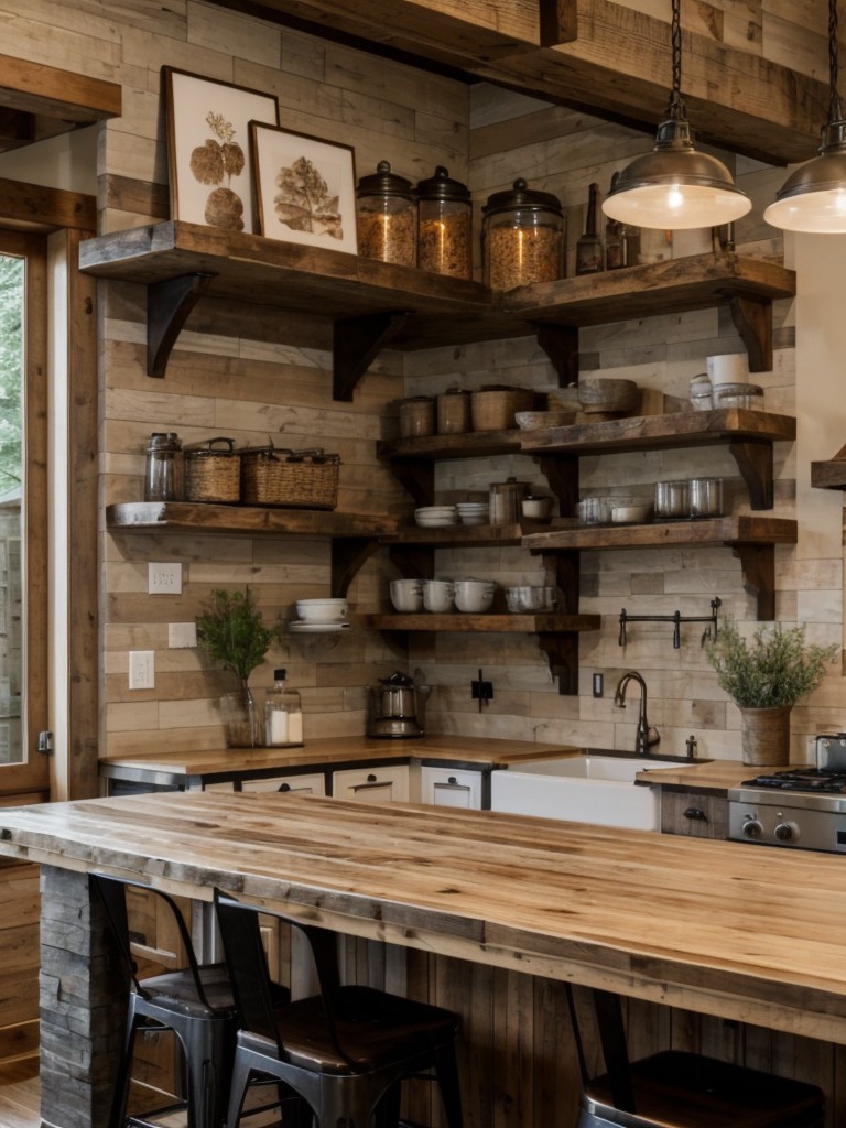 rustic-kitchen-ideas-natural-wood-accents-stone-countertops-open-shelving-cozy-inviting-atmosphere