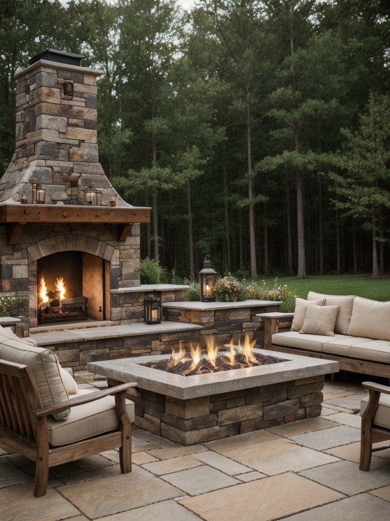 rustic-backyard-design-ideas-cozy-outdoor-fireplace-natural-stone-accents-creating-warm-inviting-atmosphere