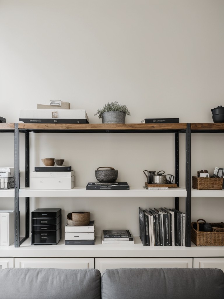 incorporating-monochromatic-color-scheme-open-shelving-clutter-free-look