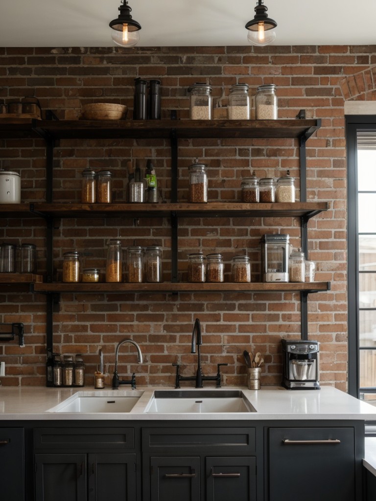 industrial-kitchen-ideas-exposed-brick-walls-metal-accents-open-shelving-creating-raw-edgy-aesthetic