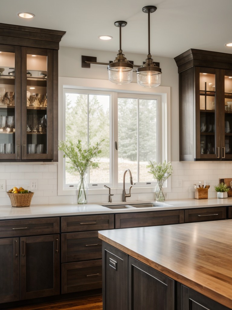 transitional-kitchen-ideas-blend-modern-traditional-elements-incorporating-mix-materials-such-glass-metal-wood-sophisticated-look