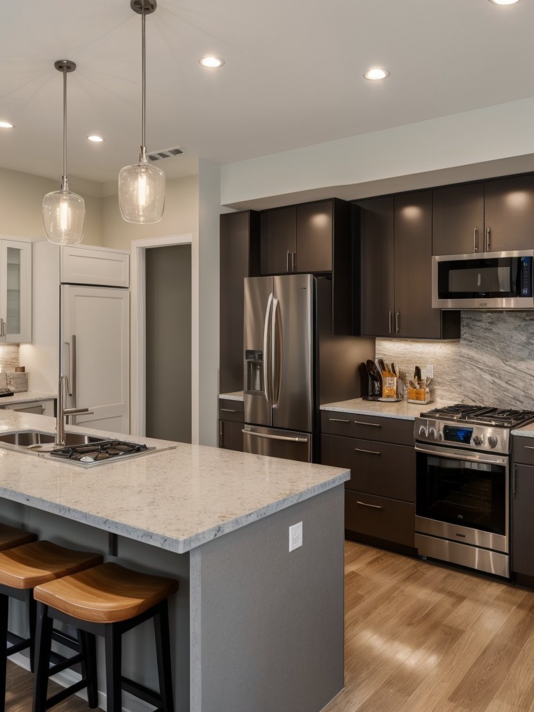contemporary-kitchen-decor-inspiration-bold-color-choices-unique-lighting-fixtures-sleek-modern-appliances