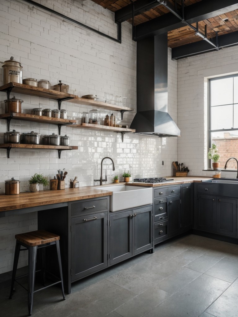 industrial-kitchen-decor-inspiration-exposed-brick-walls-metal-accents-utilitarian-fixtures