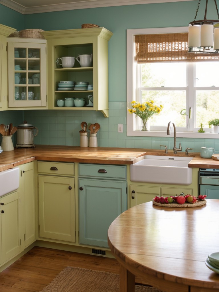 cottage-kitchen-ideas-bright-colors-whimsical-accessories