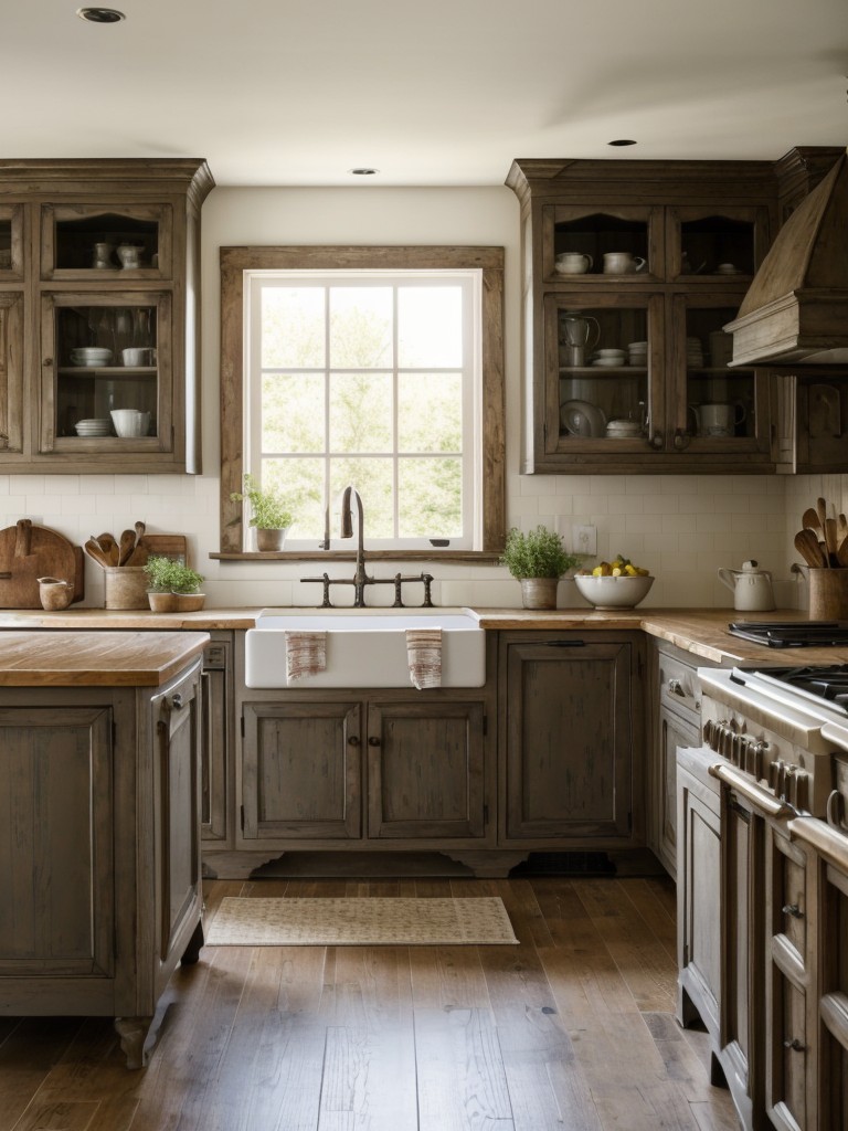 french-country-kitchen-ideas-distressed-furnishings-pastoral-accents