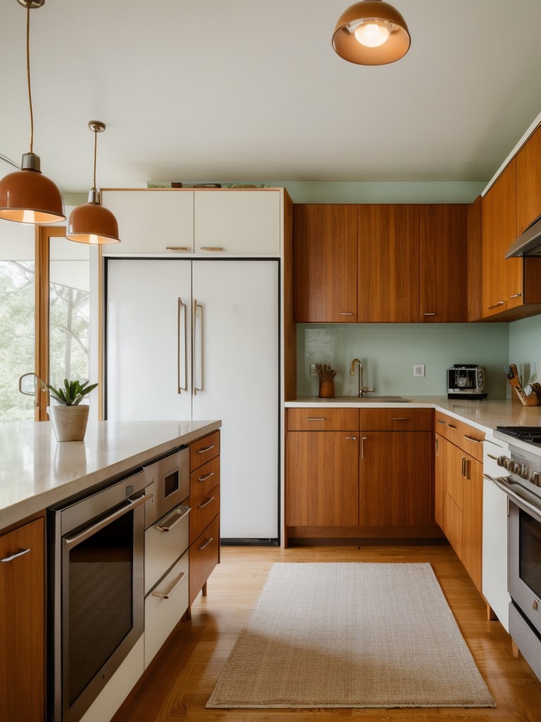 mid-century-modern-kitchen-ideas-retro-colors-streamlined-furniture