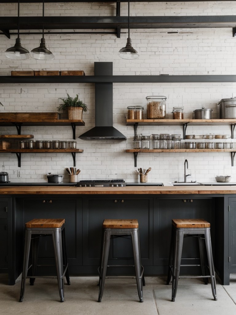 industrial-kitchen-ideas-raw-edgy-aesthetic-utilizing-exposed-brick-metal-accents-open-shelving