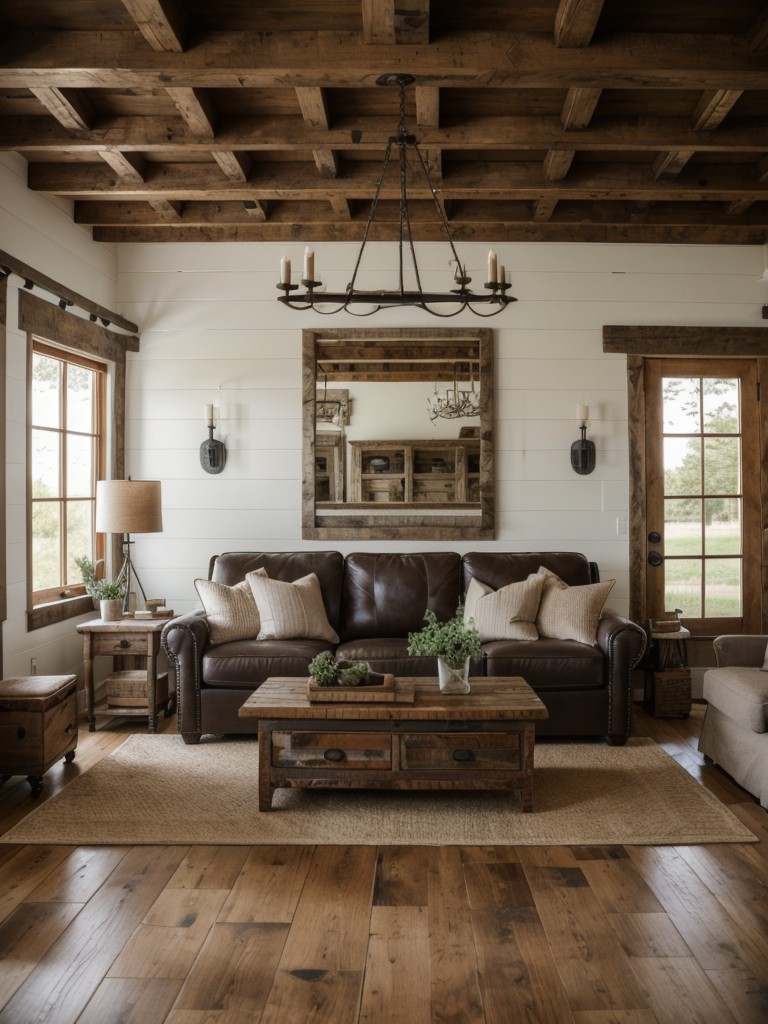 farmhouse-living-room-ideas-rustic-furniture-reclaimed-wood-accents-cozy-farmhouse-decor