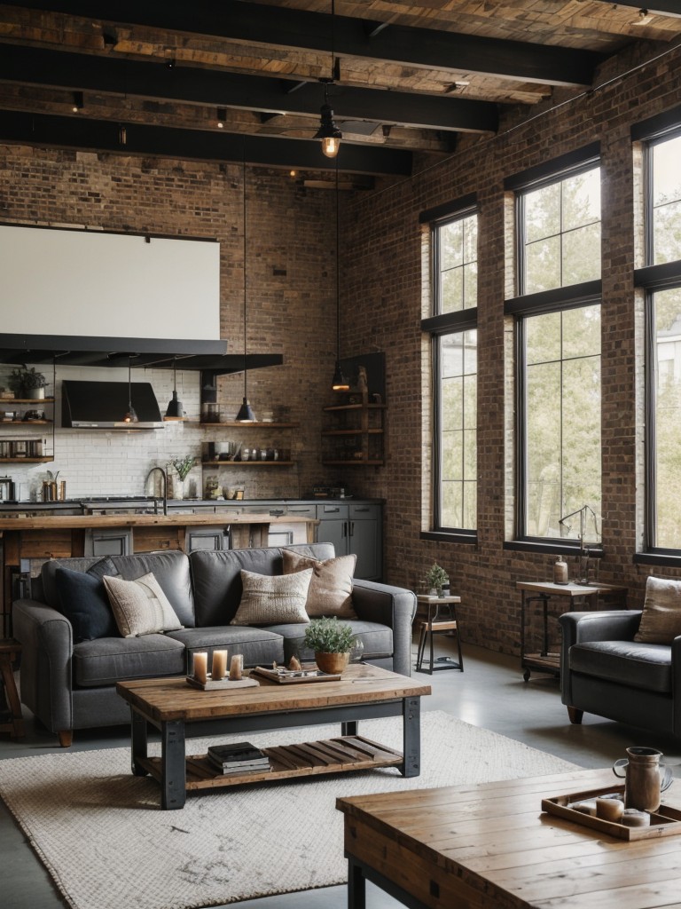 industrial-living-room-ideas-raw-materials-exposed-beams-vintage-furniture-trendy-edgy-look