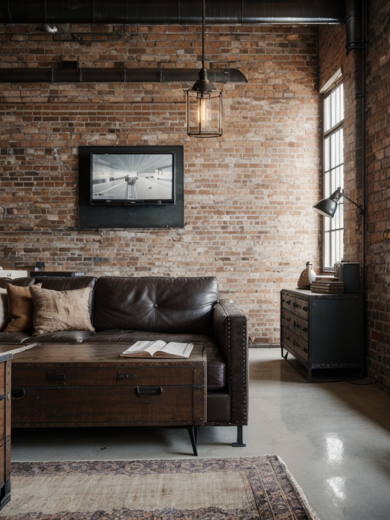 industrial-living-room-ideas-exposed-brick-walls-metal-accents-raw-unfinished-look-incorporating-salvaged-furniture-vintage-industrial-lighting-unique