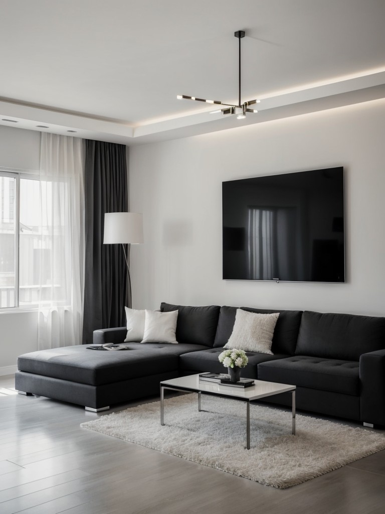 contemporary-living-room-ideas-sleek-minimalistic-furniture-monochromatic-color-schemes-striking-lighting-fixtures-modern-chic-look