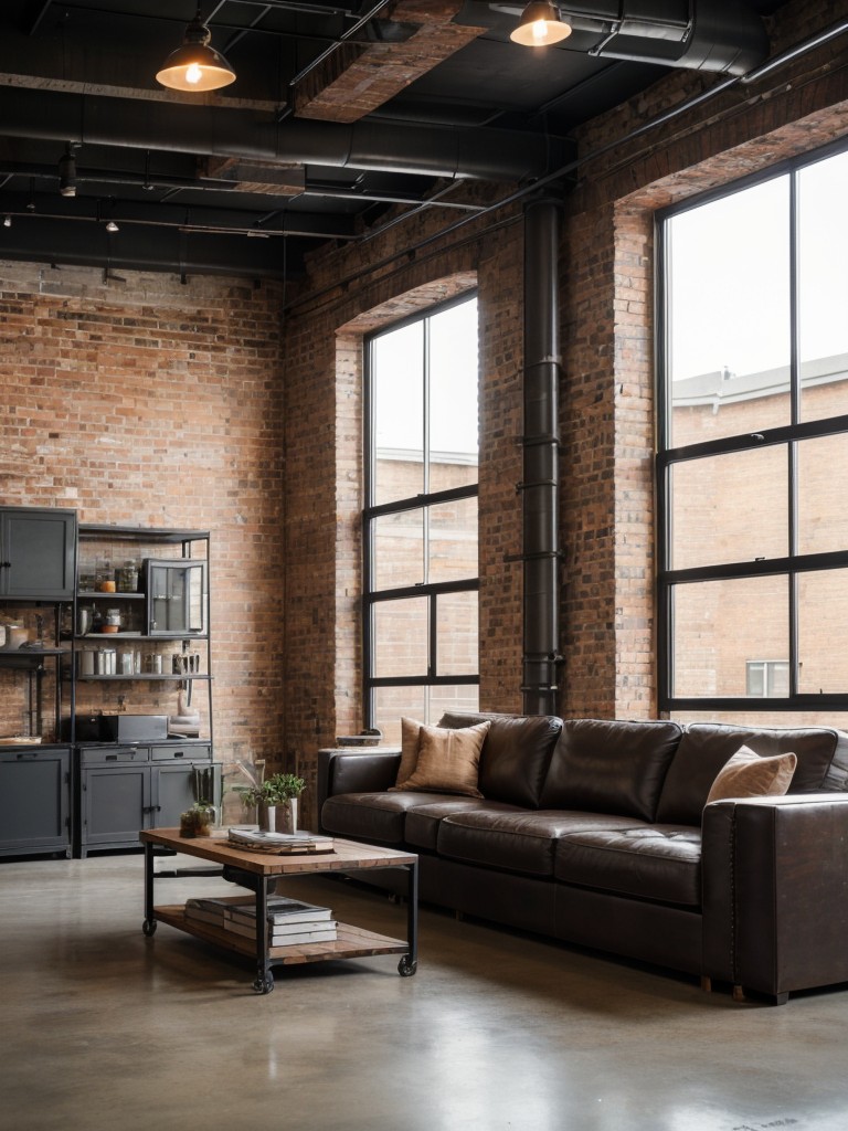industrial-loft-living-room-ideas-exposed-brick-walls-metal-accents-blend-vintage-modern-furniture