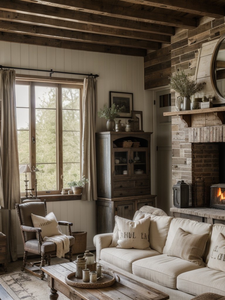 farmhouse-living-room-ideas-rustic-elements-distressed-finishes-vintage-finds-embodying-charming-cozy-country-style