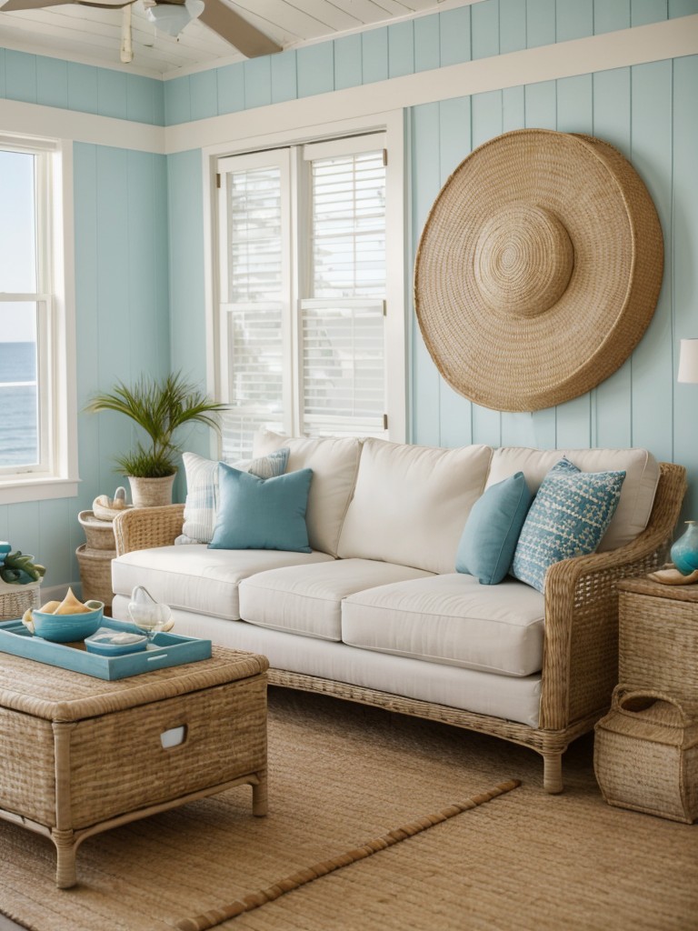 beach-themed-living-room-ideas-light-airy-atmosphere-using-coastal-colors-nautical-decor-natural-textures-like-wicker-rattan