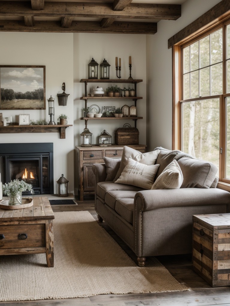 farmhouse-living-room-ideas-cozy-rustic-feel-showcasing-distressed-wood-furniture-vintage-accents-plenty-farmhouse-inspired-decor