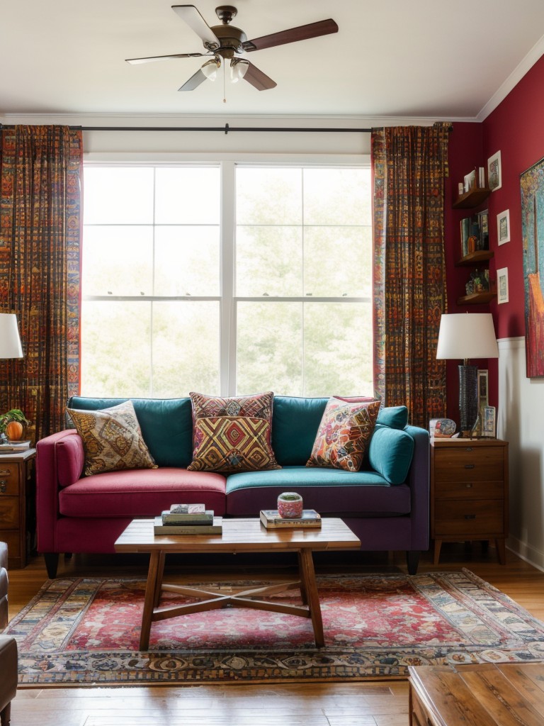 eclectic-living-room-ideas-mix-bold-colors-patterns-unique-furniture-pieces