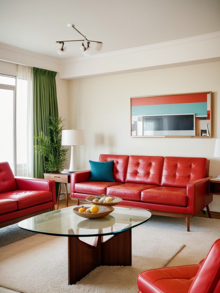 mid-century-modern-living-room-ideas-retro-furniture-sleek-curves-vibrant-pops-color-retro-stylish-look
