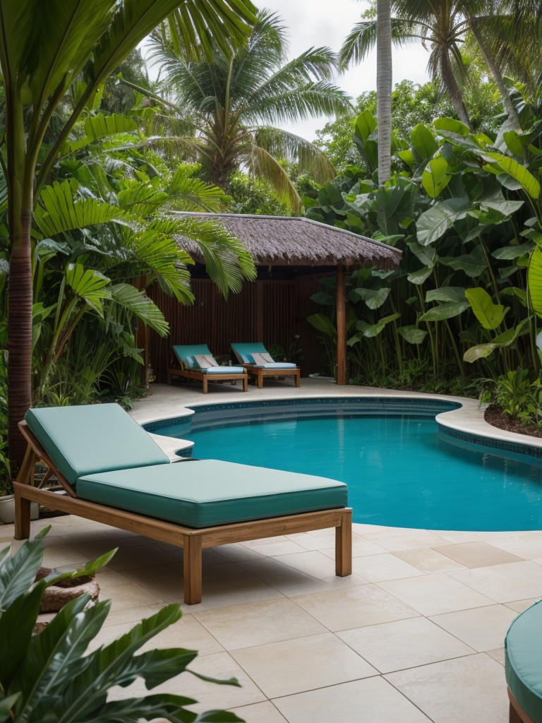 tropical-backyard-retreat-lush-greenery-refreshing-pool-comfortable-loungers-evoking-sense-vacation-your-own-backyard