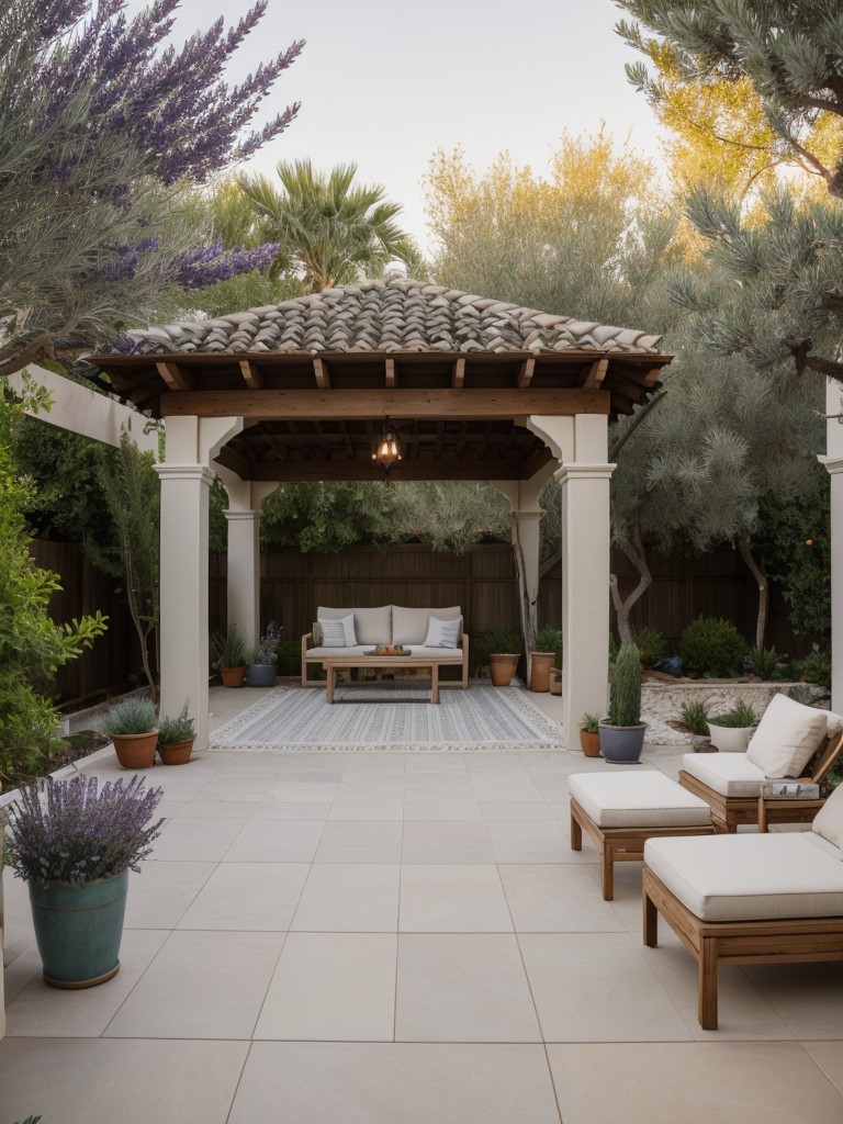 mediterranean-style-backyard-retreat-ideas-tiled-patio-pergola-mediterranean-plants-like-lavender-olive-trees-evoking-sense-relaxation-serenity
