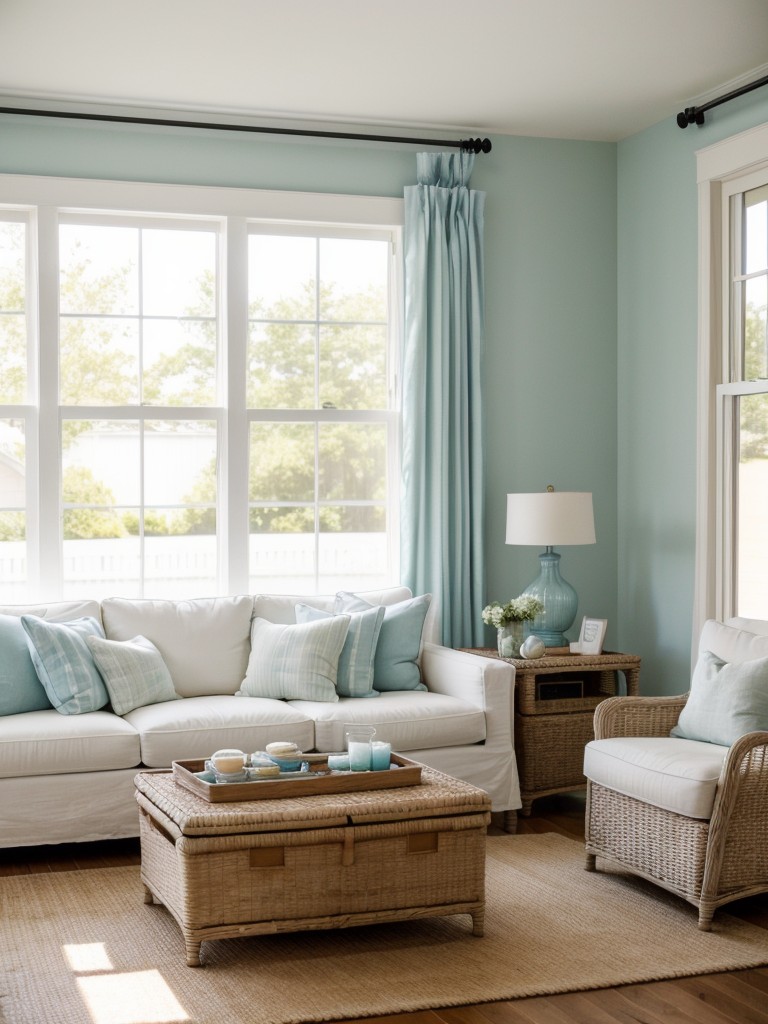 coastal-living-room-ideas-bright-airy-atmosphere-using-light-colors-breezy-curtains-wicker-furniture