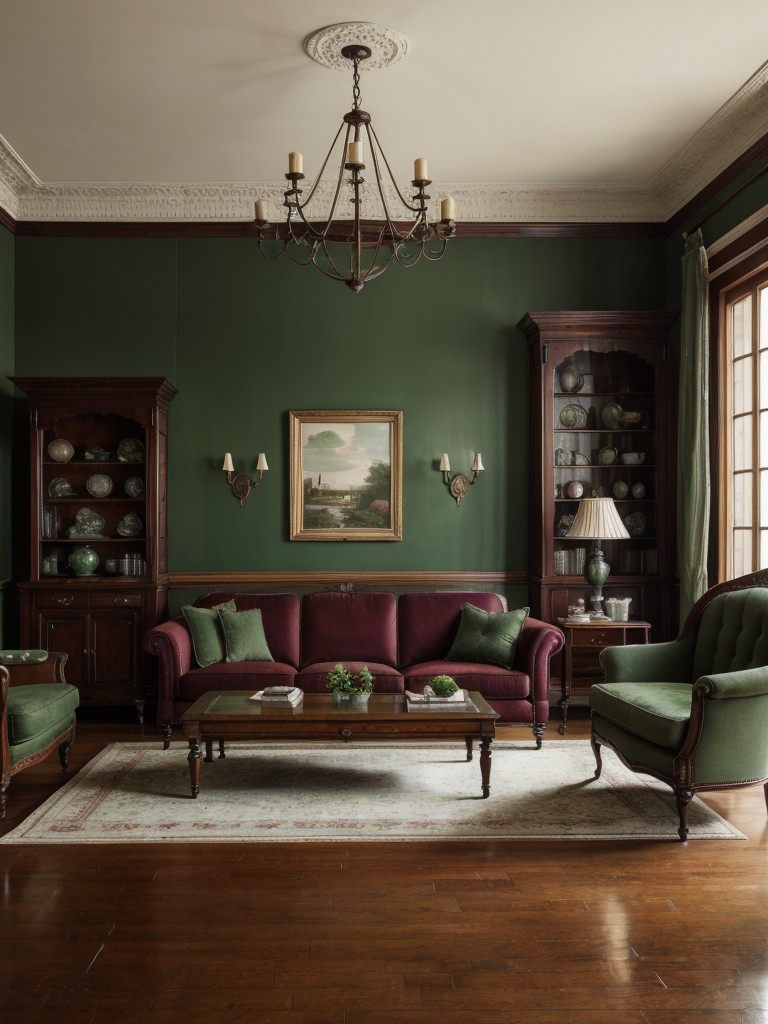 vintage-living-room-ideas-antique-furniture-vintage-inspired-decor-rich-colors-like-deep-burgundy-emerald-green