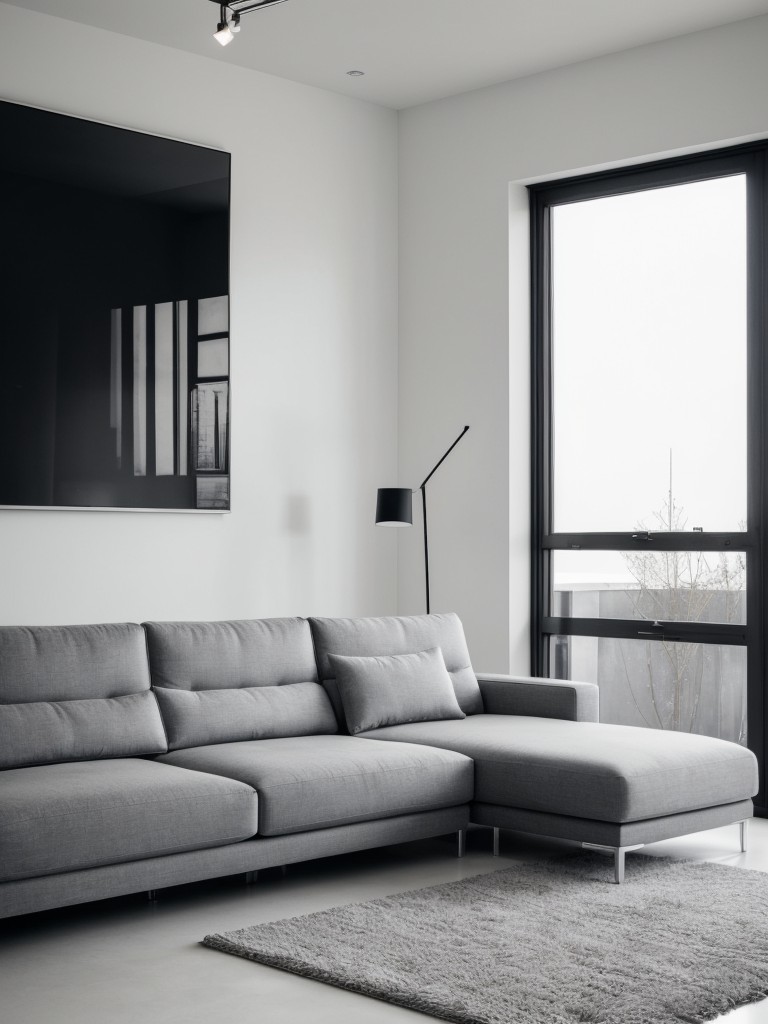 contemporary-living-room-ideas-sleek-furniture-monochromatic-color-scheme-statement-artwork-clean-sophisticated-look
