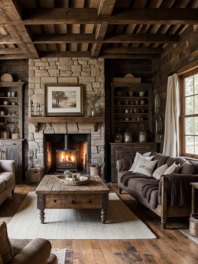 farmhouse-living-room-ideas-cozy-rustic-charm-featuring-reclaimed-wood-antique-decor-cozy-textiles