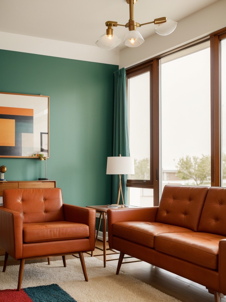 mid-century-modern-living-room-ideas-sleek-furniture-retro-details-bold-pops-color