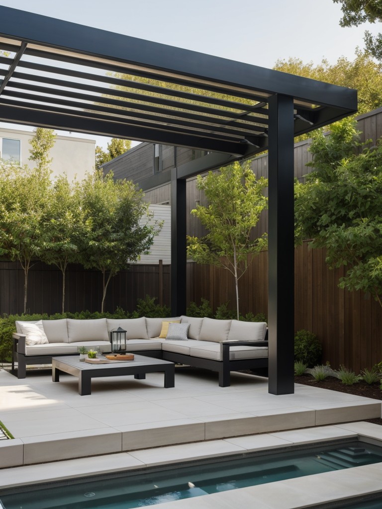 contemporary-backyard-design-sleek-outdoor-furniture-minimalist-landscaping-modern-pergola-added-shade-style