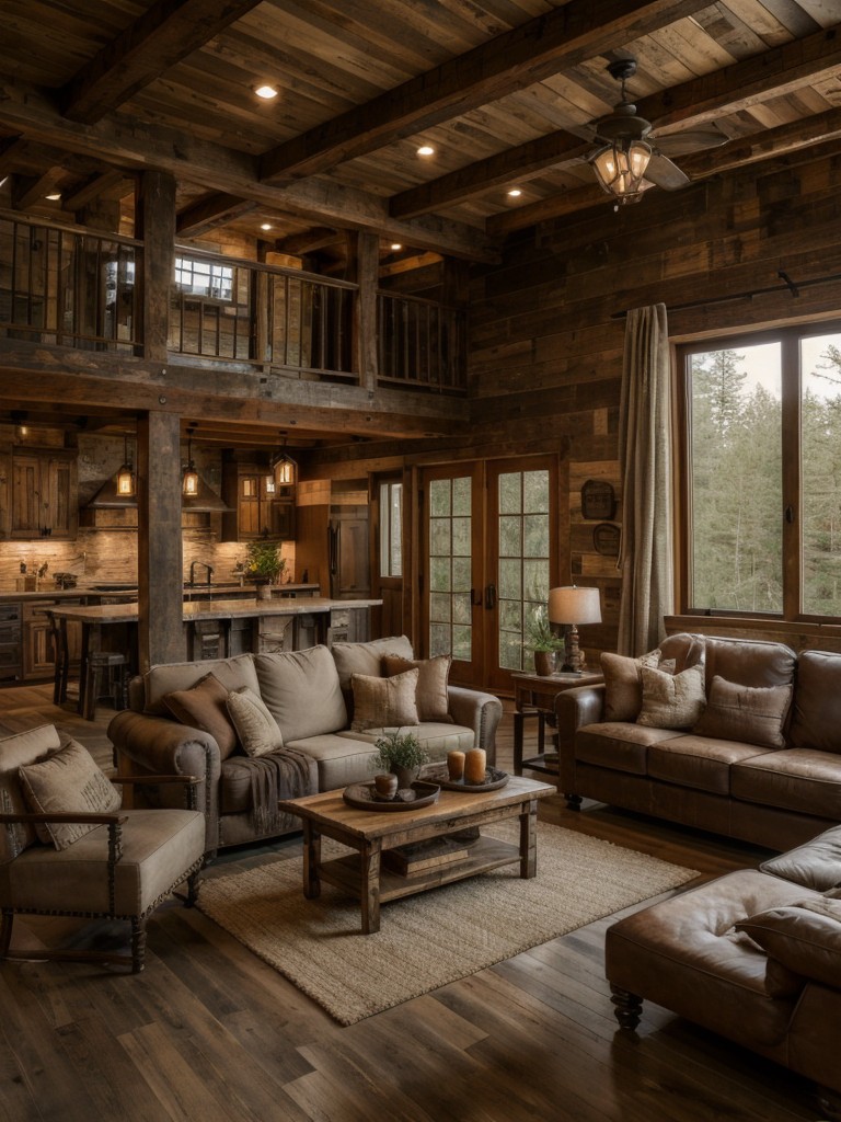 rustic-living-room-ideas-distressed-wood-furniture-earthy-color-tones-cozy-inviting-ambience